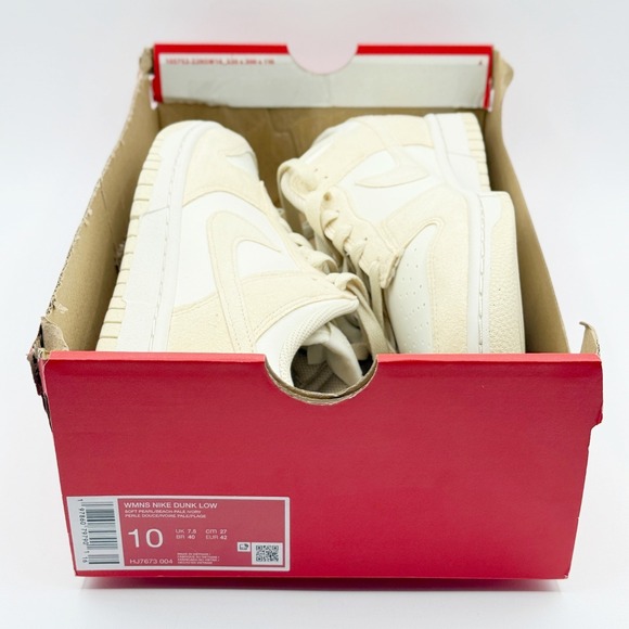 Nike Dunk Low Next Nature Soft Pearl Beach Womens Size 10 HJ7673-004‎ - Picture 4 of 9